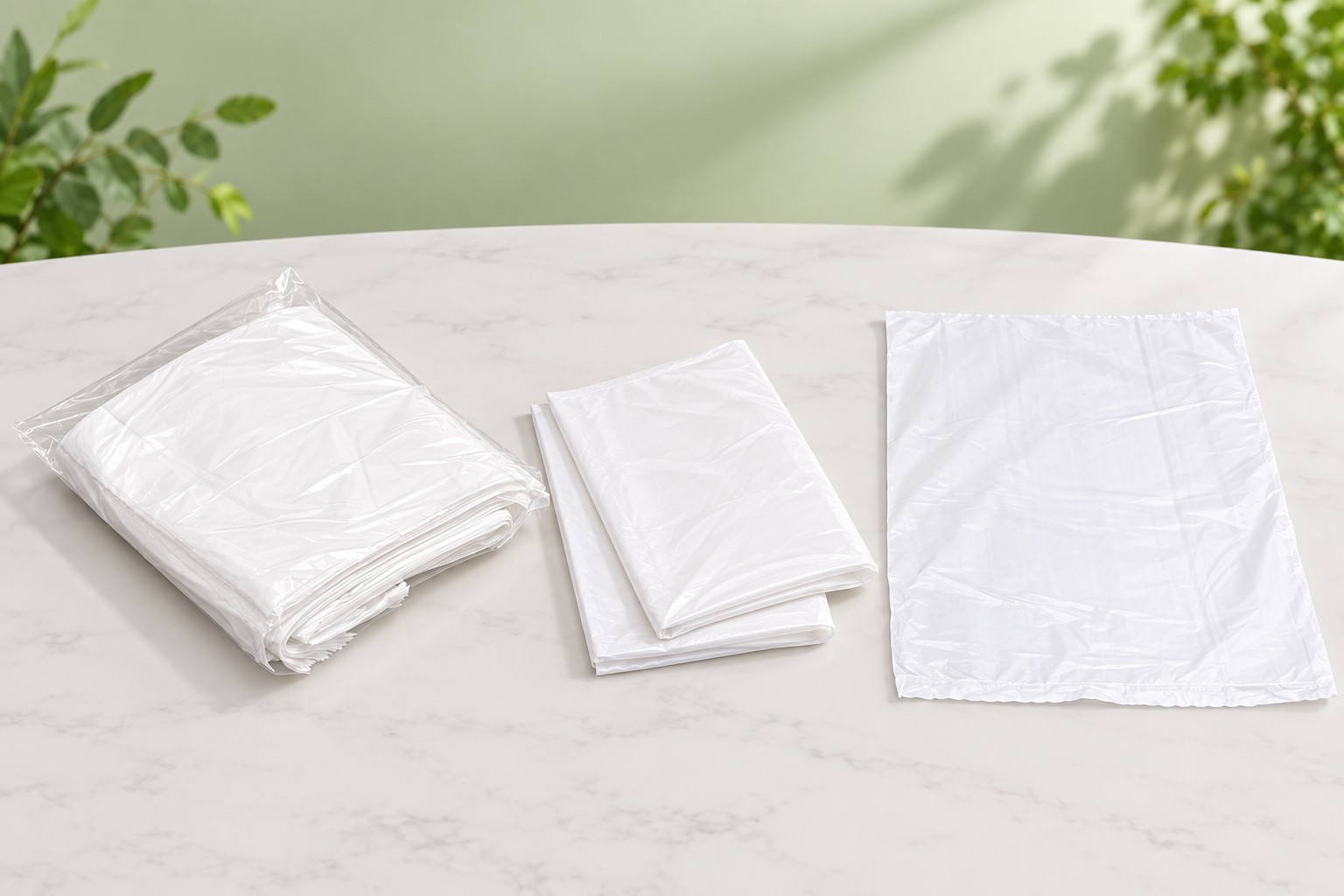 Garbage and bin-liner bags in assorted sizes
