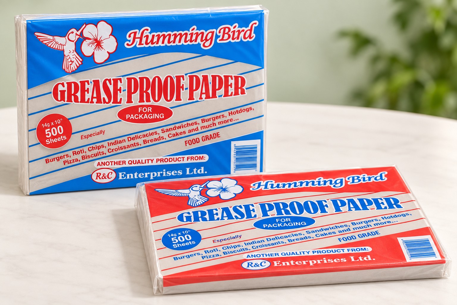 Humming Bird greaseproof food-wrapping paper